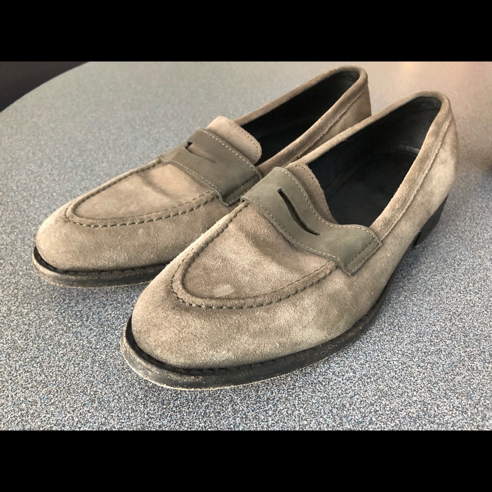 Allsaints suede dress shoes 42 uk8 gray